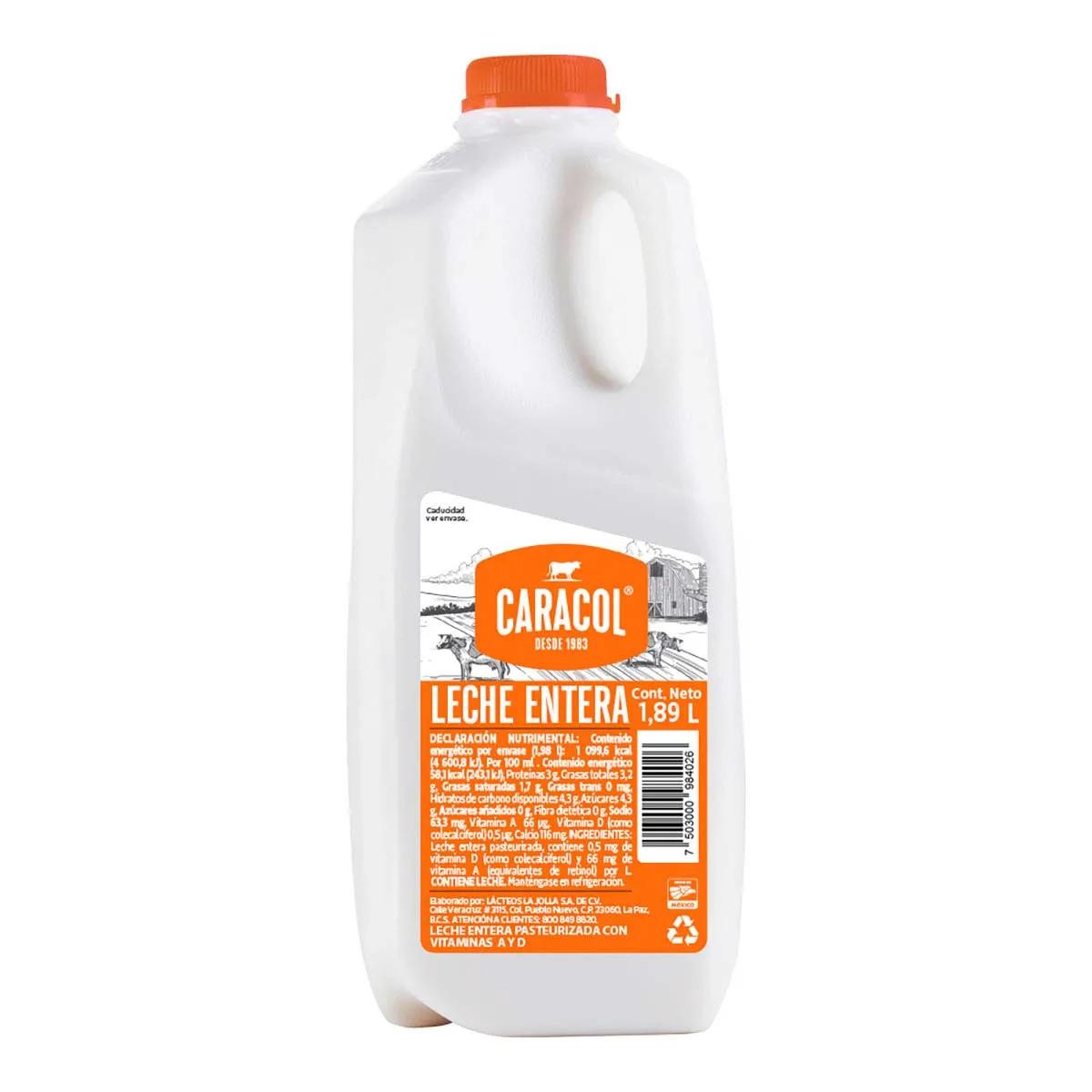 Leche Caracol Entera 1.89L