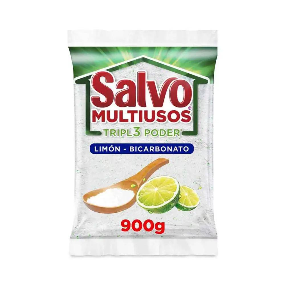 Detergente en polvo Salvo Multiusos Limón-Bicarbonato 900 gr