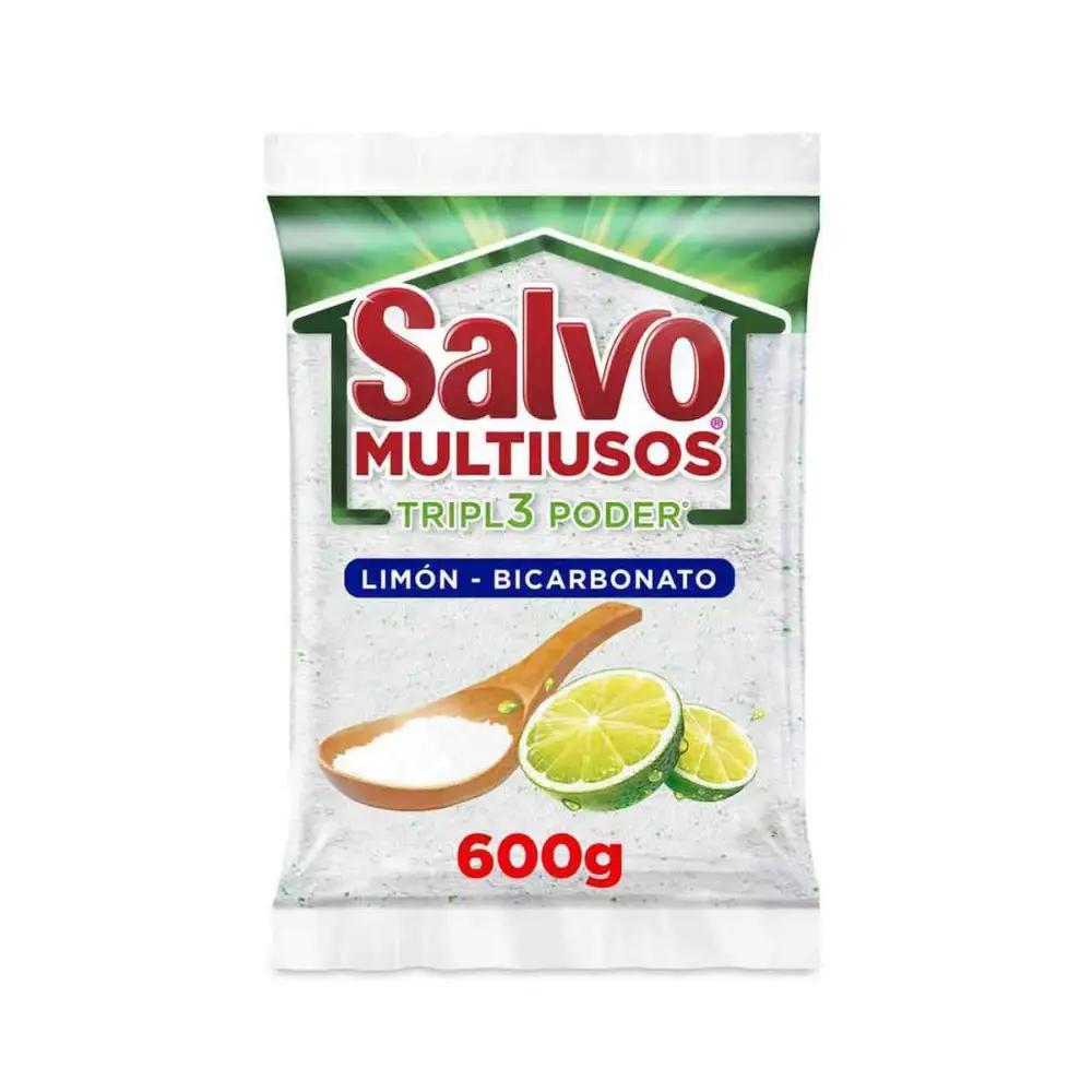 Detergente en polvo Salvo Multiusos Limón-Bicarbonato 600g