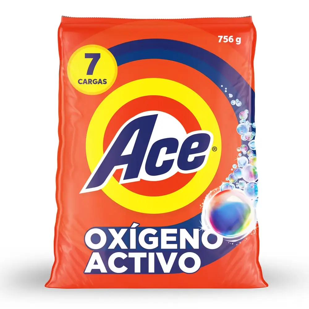 Detergente en Polvo ACE 756 g