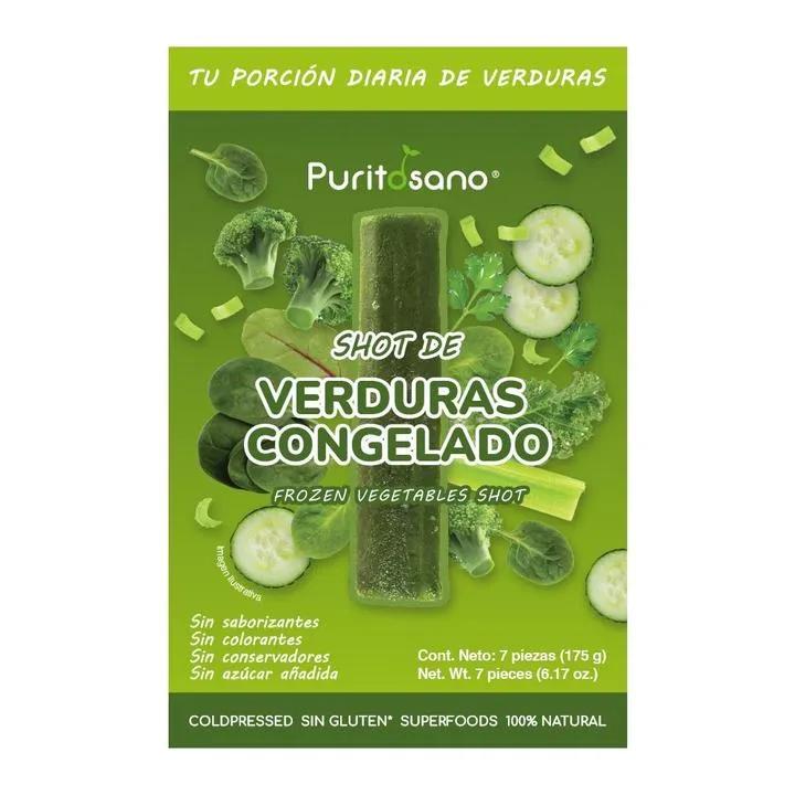 Shot de Verduras Congeladas Puritosano Caja 175 g