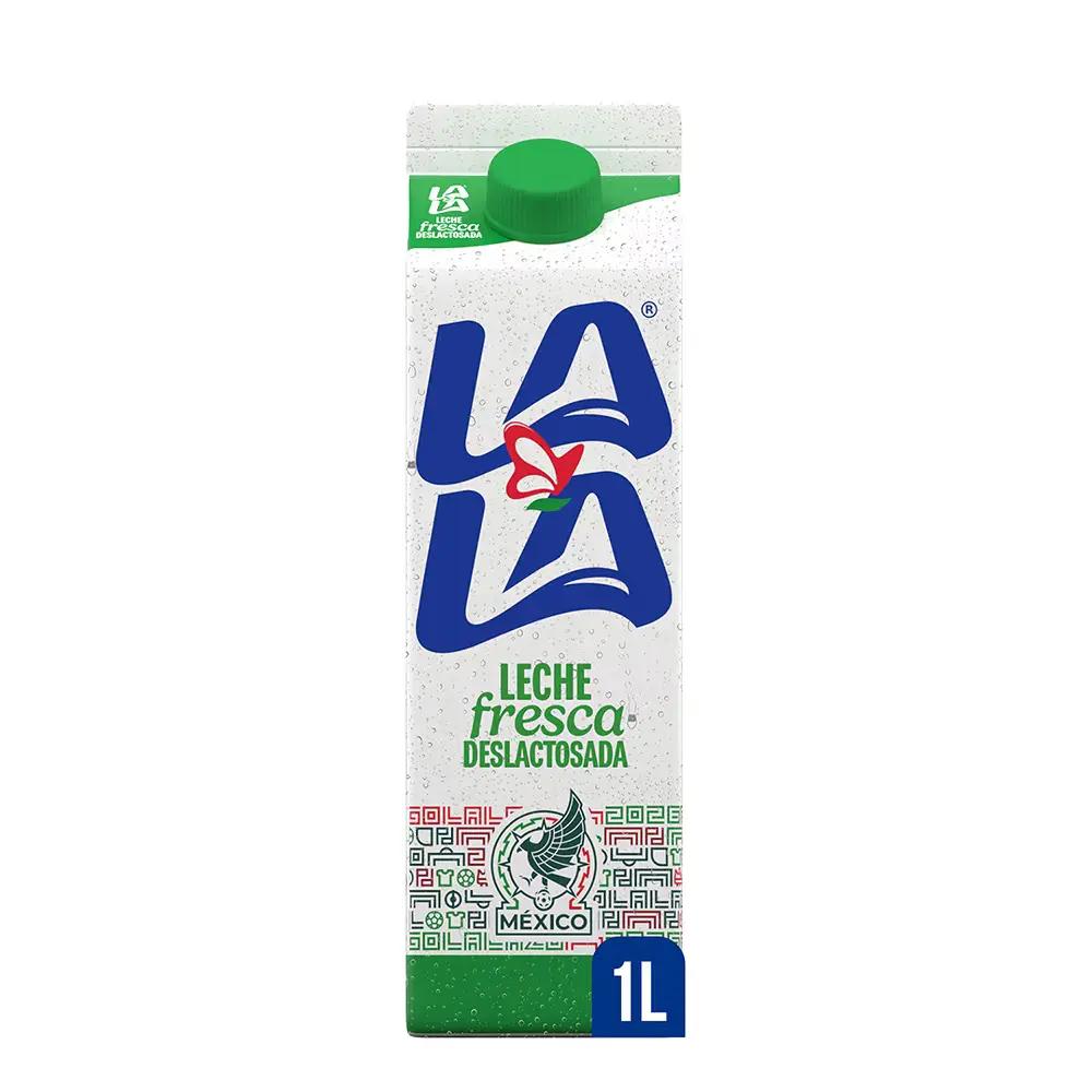 Leche Fresca Deslactosada Lala Semidescremada Reducida en Grasa Tetra Brik 1 L