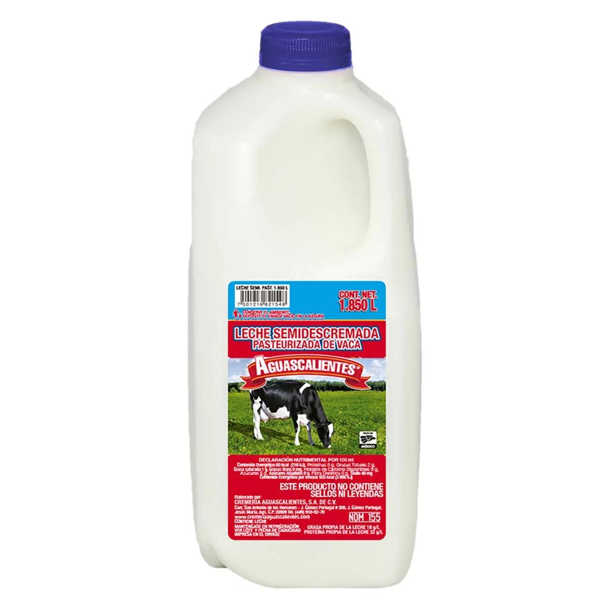 Leche Aguascalientes Semidescremada 1.85L
