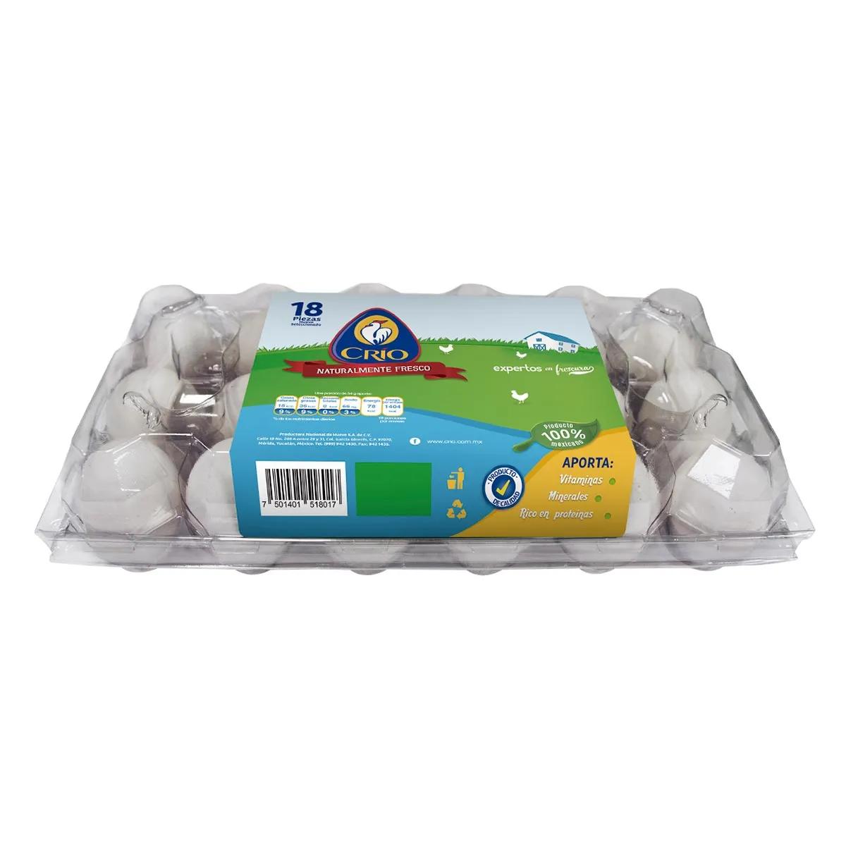 Huevo Crío Blanco 18 Piezas